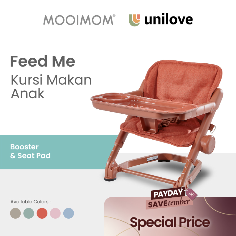 Unilove Feed Me Booster + Seat Pad-Pumpkin