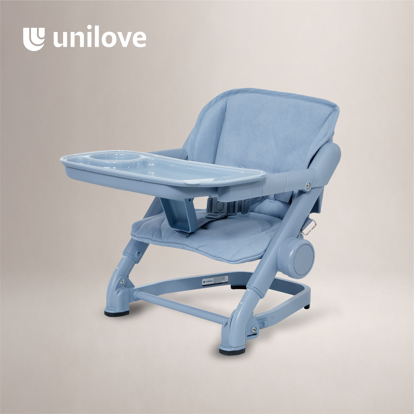 Unilove Feed Me Booster + Seat Pad - Airy Blue