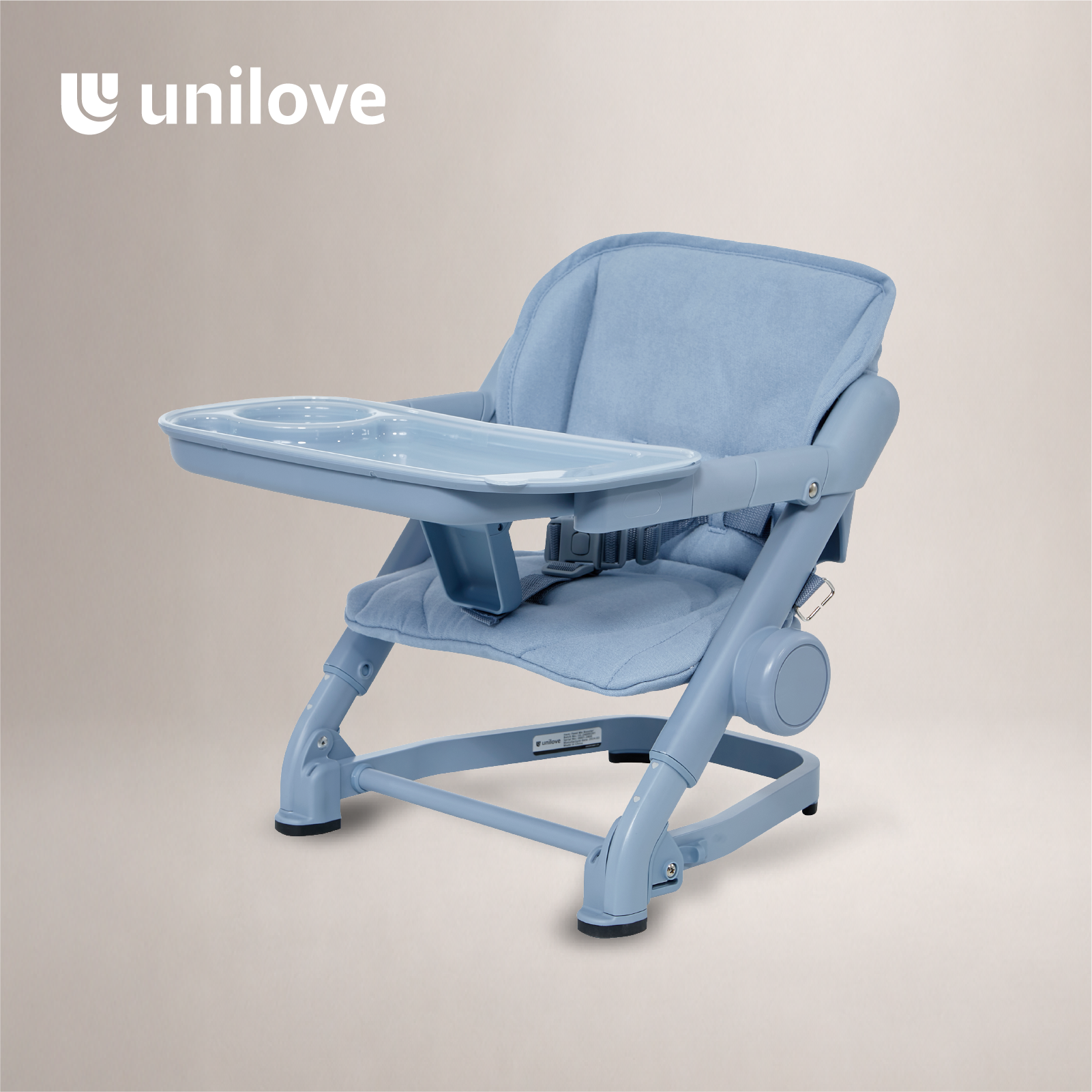 Unilove Feed Me Booster + Seat Pad - Airy Blue