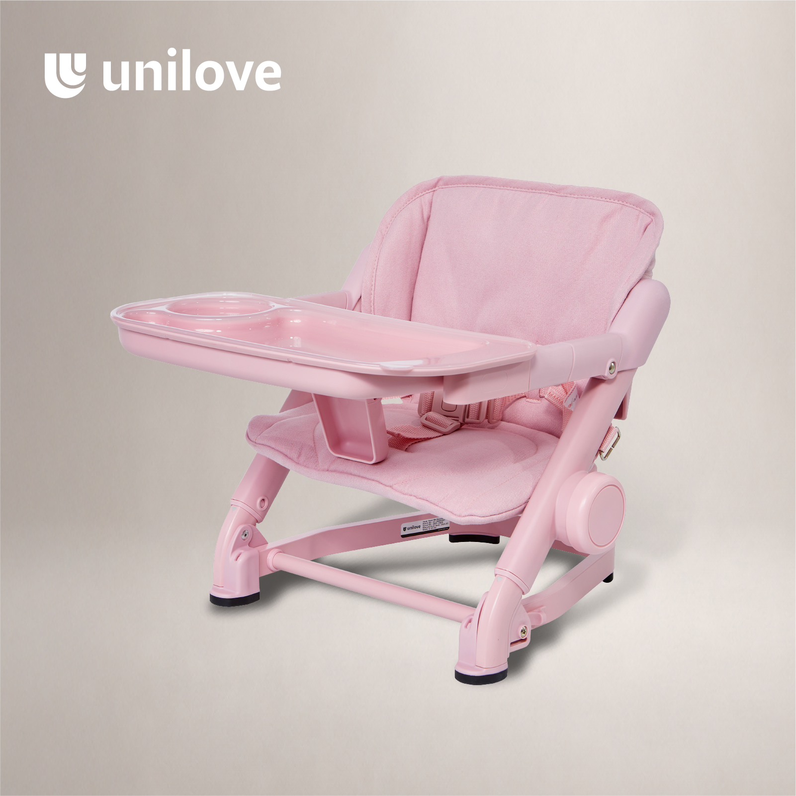 Unilove Feed Me Booster + Seat Pad - Rose