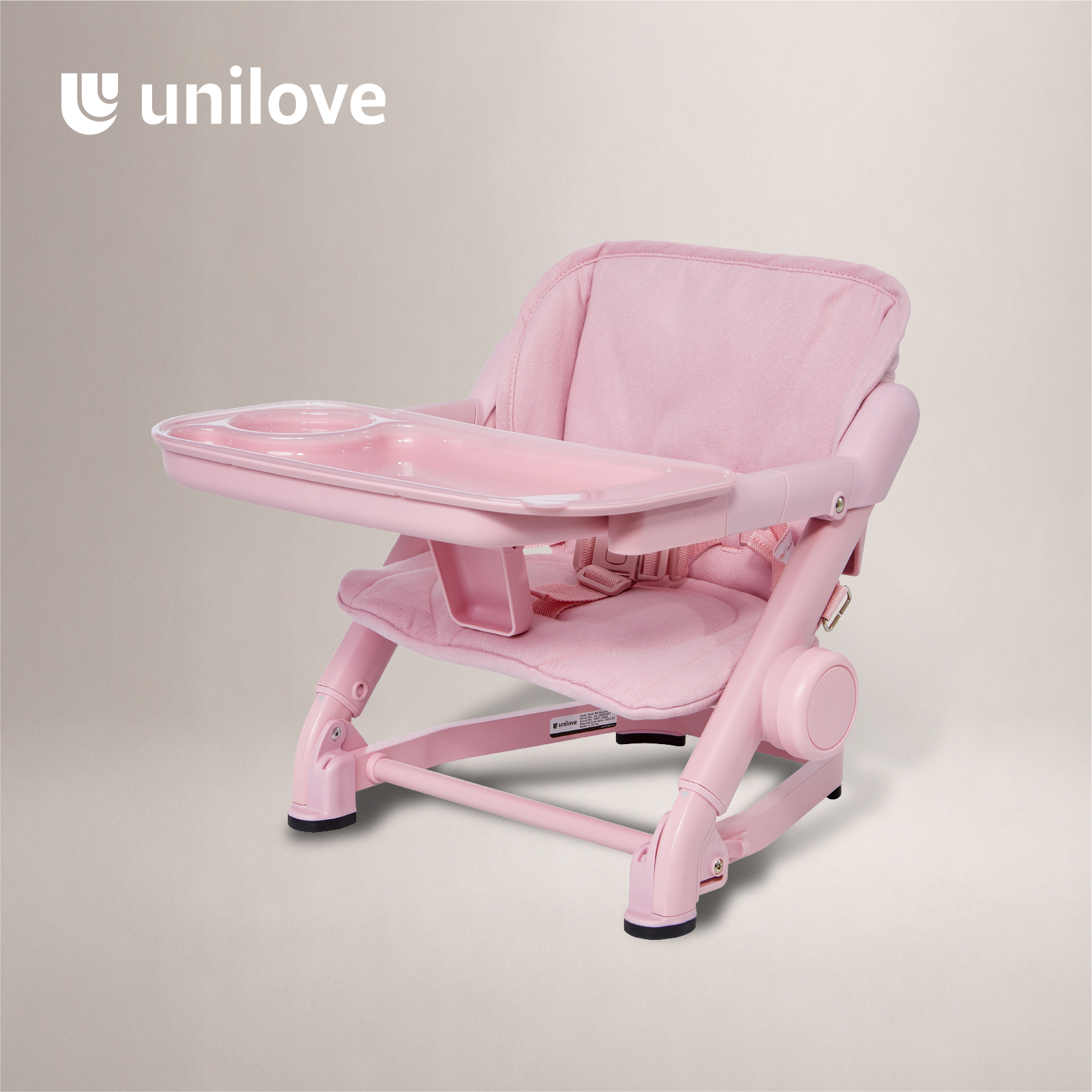 Unilove Feed Me Booster + Seat Pad - Rose
