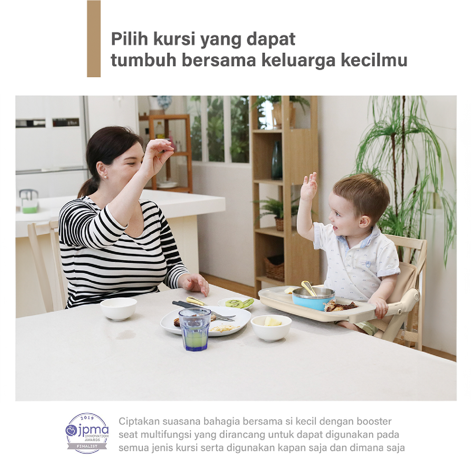 Unilove Feed Me Booster + Seat Pad - Royal Tofee Brown - Foto 2