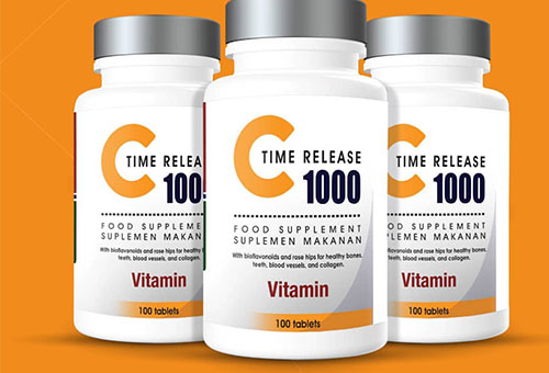 Treelains Vitamin C 1000mg Time Release with Rosehip 30 Tablet description image