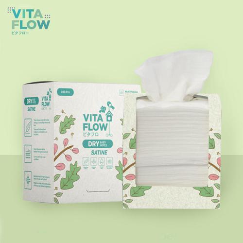 VITAFLOW Dry Tissue Satine 200 lembar - Dry Tissue