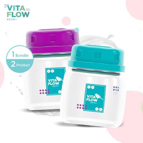 VITAFLOW Botol ASI 3in1 PP 60ml 1 Paket 2 pcs - Botol ASI