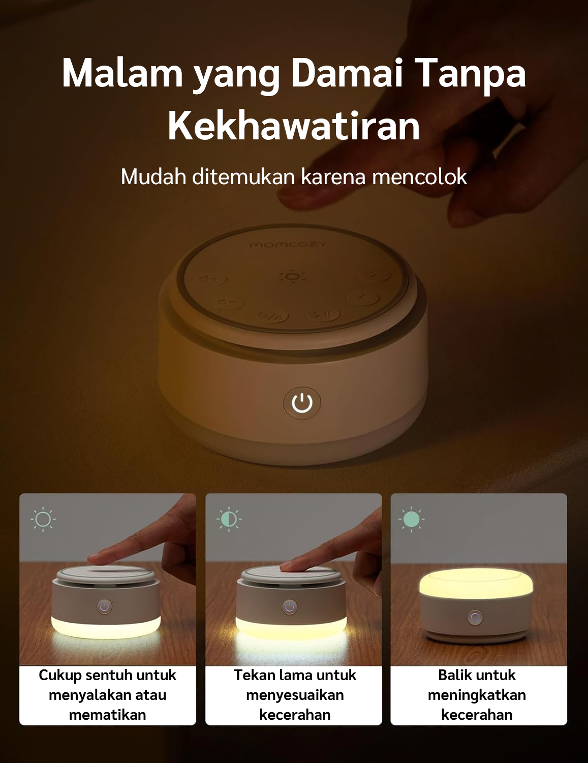 Momcozy Portable Baby Sound Machine (Long Battery Life) description image
