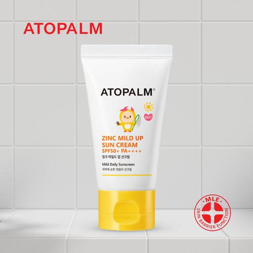 ATOPALM Zinc Mild Up Sun Cream SPF50+ PA++++ 65g +
ATOPALM Pure Cleansing Pad 30Pads(62g)